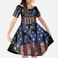 We The People Kid Short Sleeve Dress No Kings In America Since 1776 - Wonder Print Shop