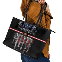 We The People Leather Tote Bag No Kings In America Since 1776 - Wonder Print Shop