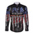 We The People Long Sleeve Button Shirt No Kings In America Since 1776 - Wonder Print Shop