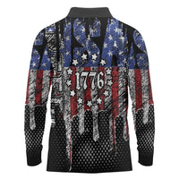 We The People Long Sleeve Polo Shirt No Kings In America Since 1776 - Wonder Print Shop