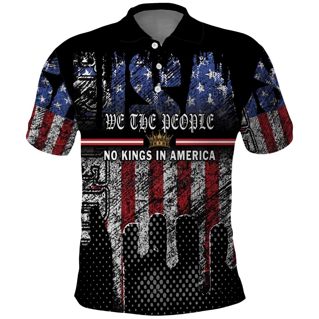 We The People Polo Shirt No Kings In America Since 1776 - Wonder Print Shop
