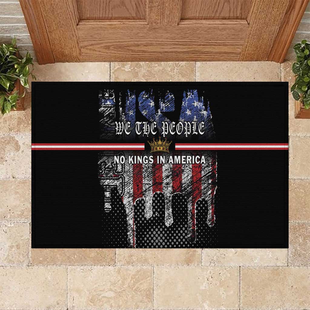 We The People Rubber Doormat No Kings In America Since 1776 - Wonder Print Shop
