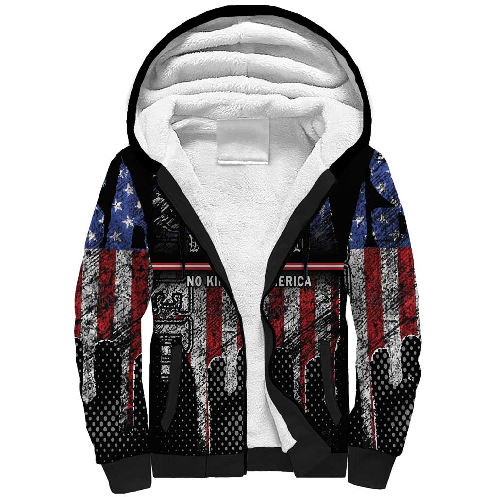 We The People Sherpa Hoodie No Kings In America Since 1776 - Wonder Print Shop