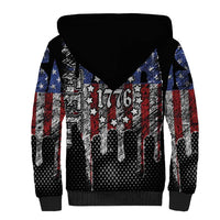 We The People Sherpa Hoodie No Kings In America Since 1776 - Wonder Print Shop