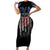 We The People Short Sleeve Bodycon Dress No Kings In America Since 1776 - Wonder Print Shop