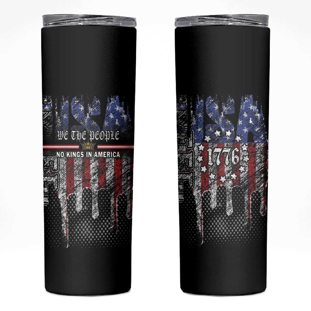 We The People Skinny Tumbler No Kings In America Since 1776 - Wonder Print Shop