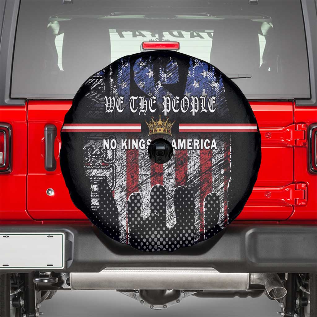 We The People Spare Tire Cover No Kings In America Since 1776 - Wonder Print Shop