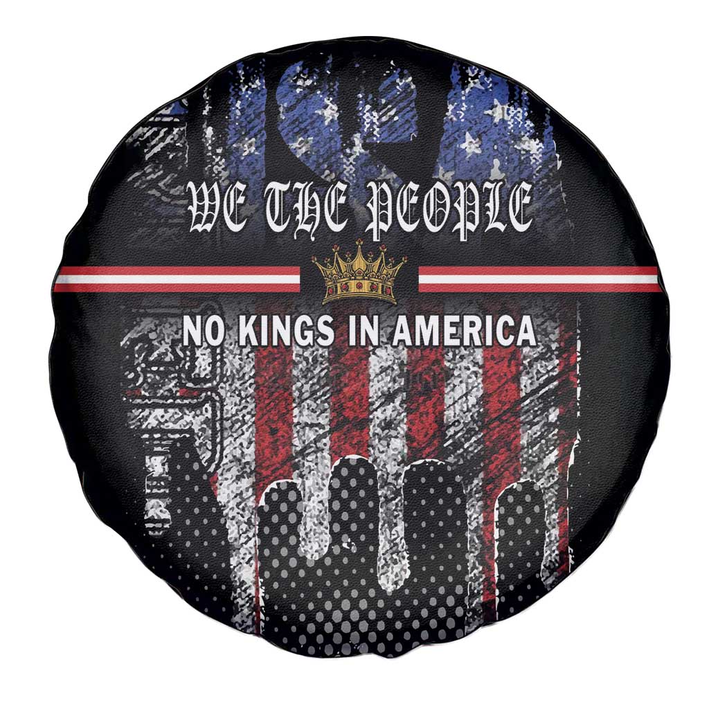 We The People Spare Tire Cover No Kings In America Since 1776 - Wonder Print Shop