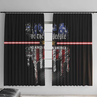 We The People Window Curtain No Kings In America Since 1776 - Wonder Print Shop