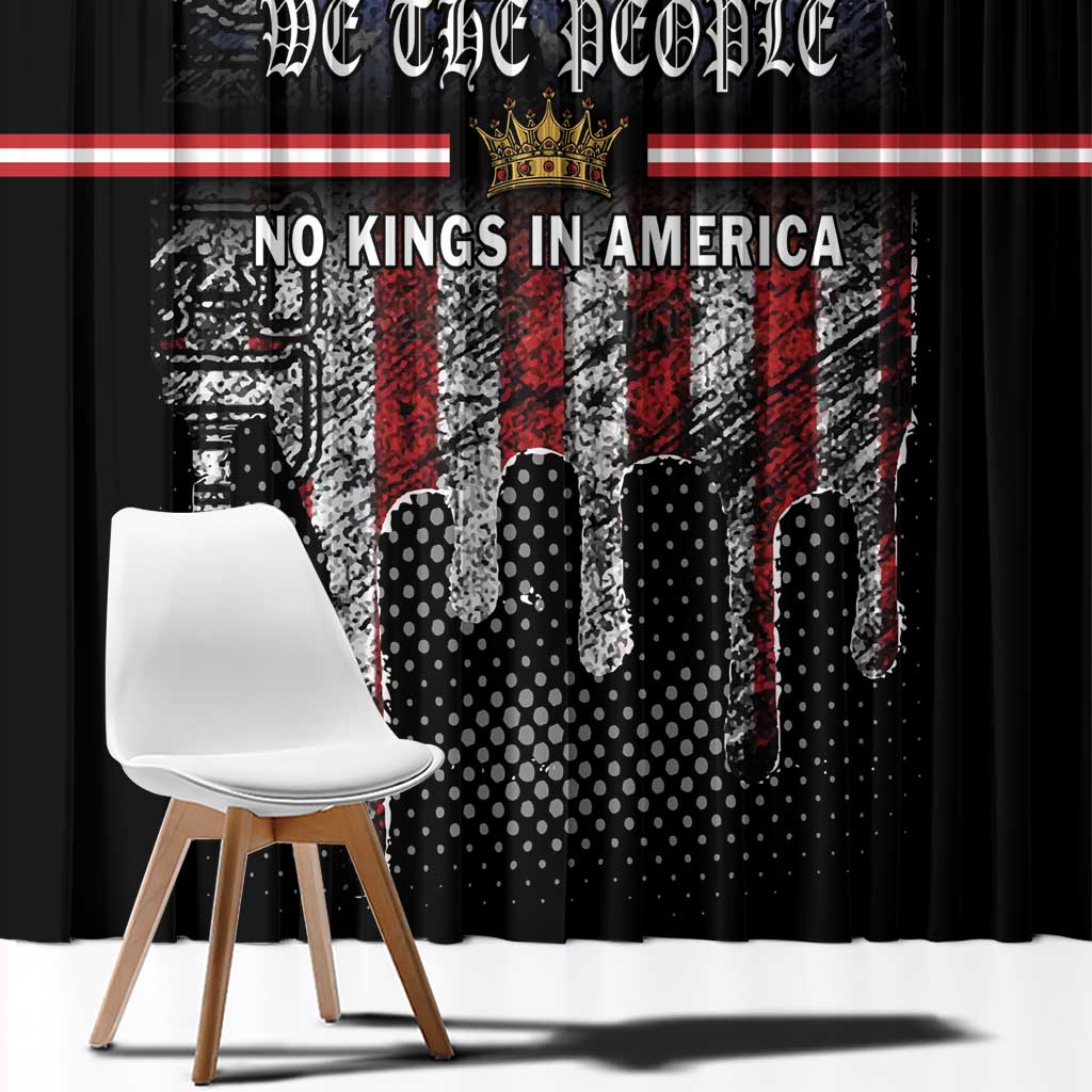 We The People Window Curtain No Kings In America Since 1776 - Wonder Print Shop