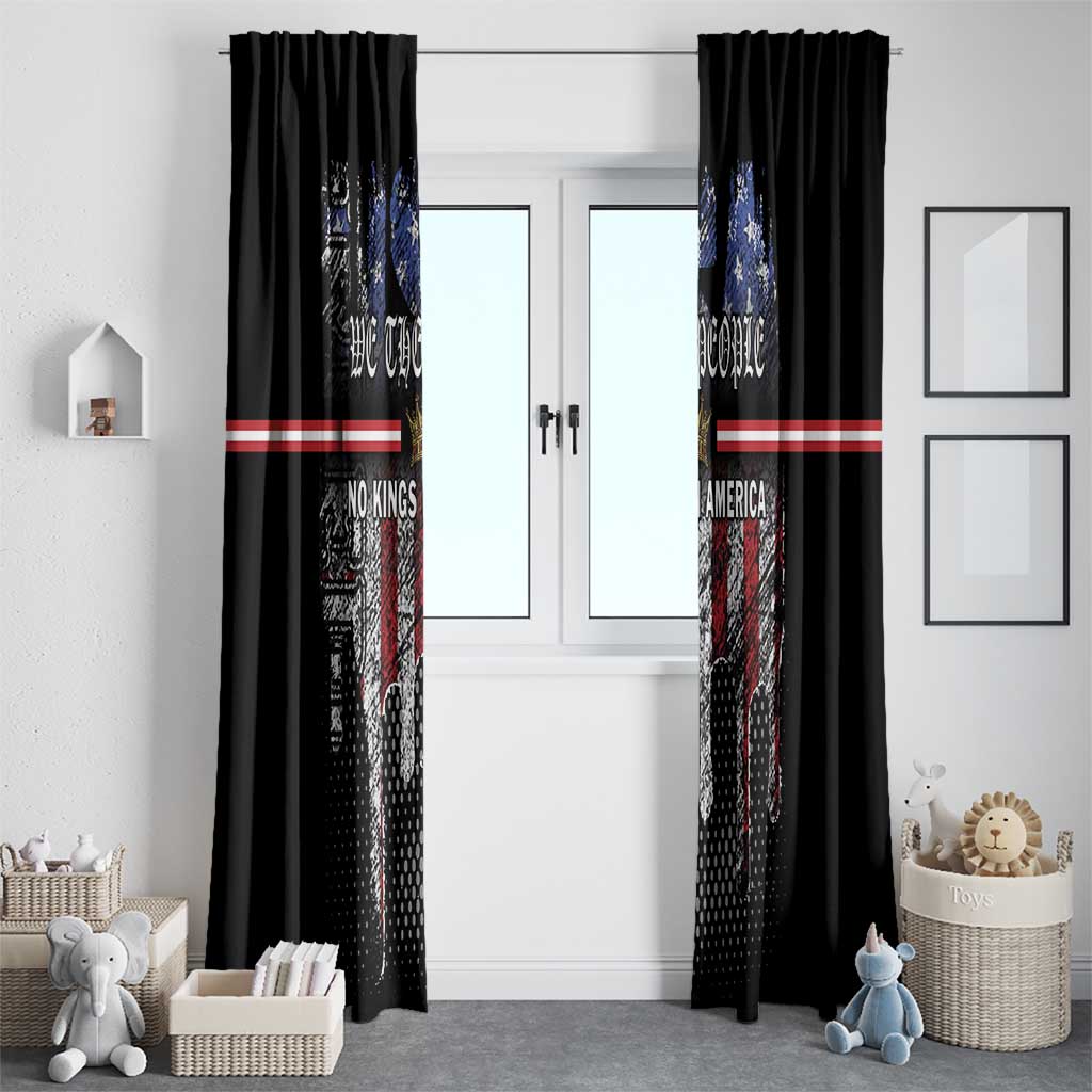 We The People Window Curtain No Kings In America Since 1776 - Wonder Print Shop
