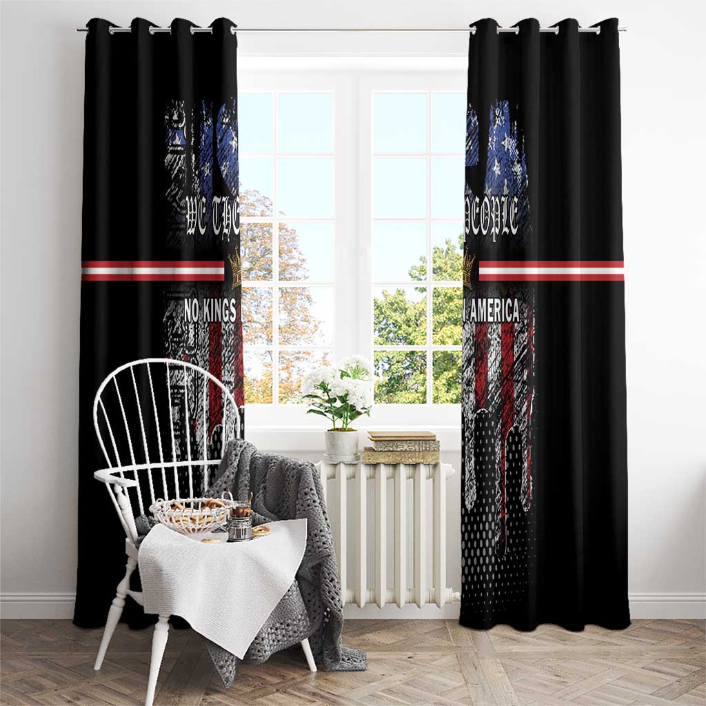 We The People Window Curtain No Kings In America Since 1776 - Wonder Print Shop