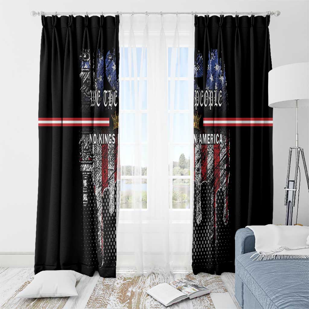 We The People Window Curtain No Kings In America Since 1776 - Wonder Print Shop