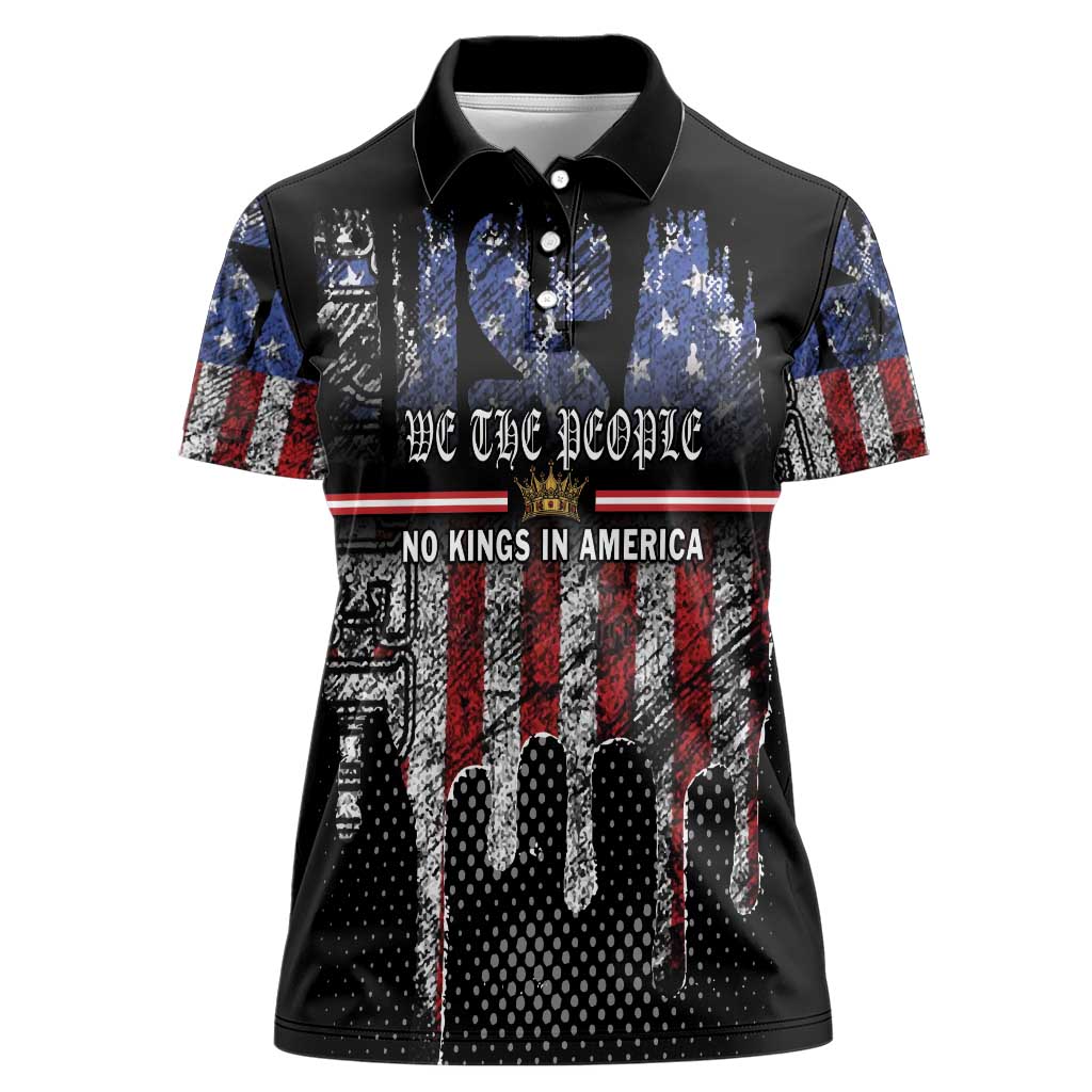 We The People Women Polo Shirt No Kings In America Since 1776 - Wonder Print Shop