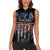 We The People Women Sleeveless Polo Shirt No Kings In America Since 1776 - Wonder Print Shop