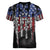 We The People Women V-Neck T-Shirt No Kings In America Since 1776 - Wonder Print Shop