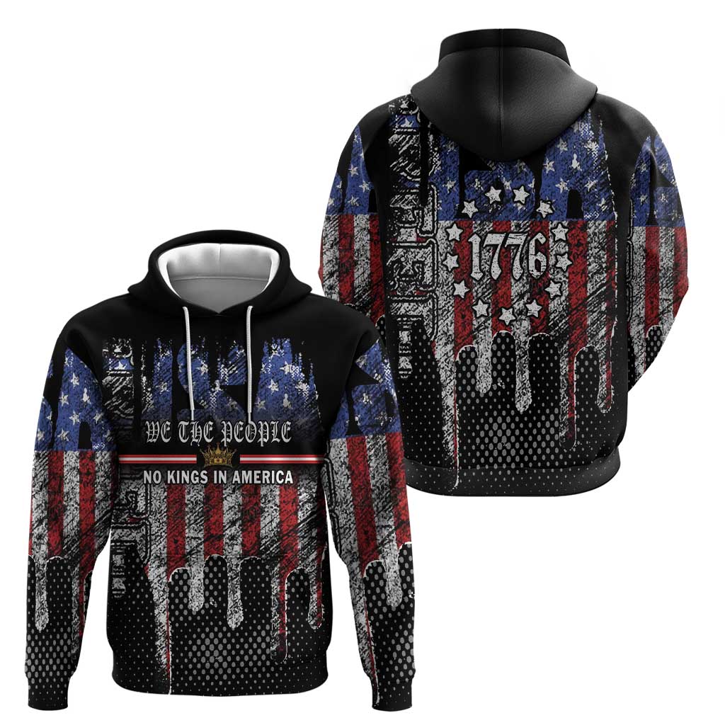 We The People Zip Hoodie No Kings In America Since 1776 - Wonder Print Shop