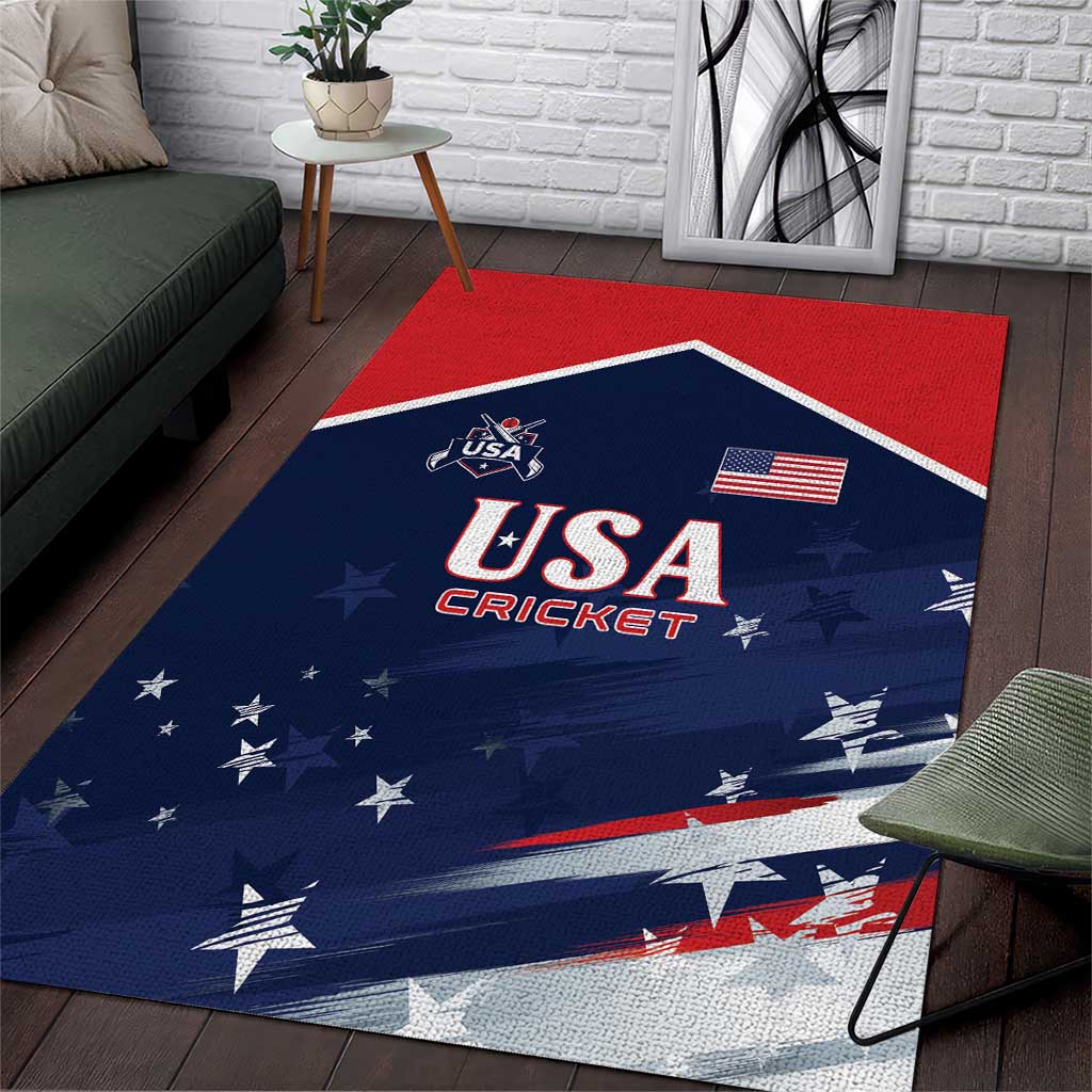 USA Cricket Area Rug US Team Play Bold Play Proud - Wonder Print Shop