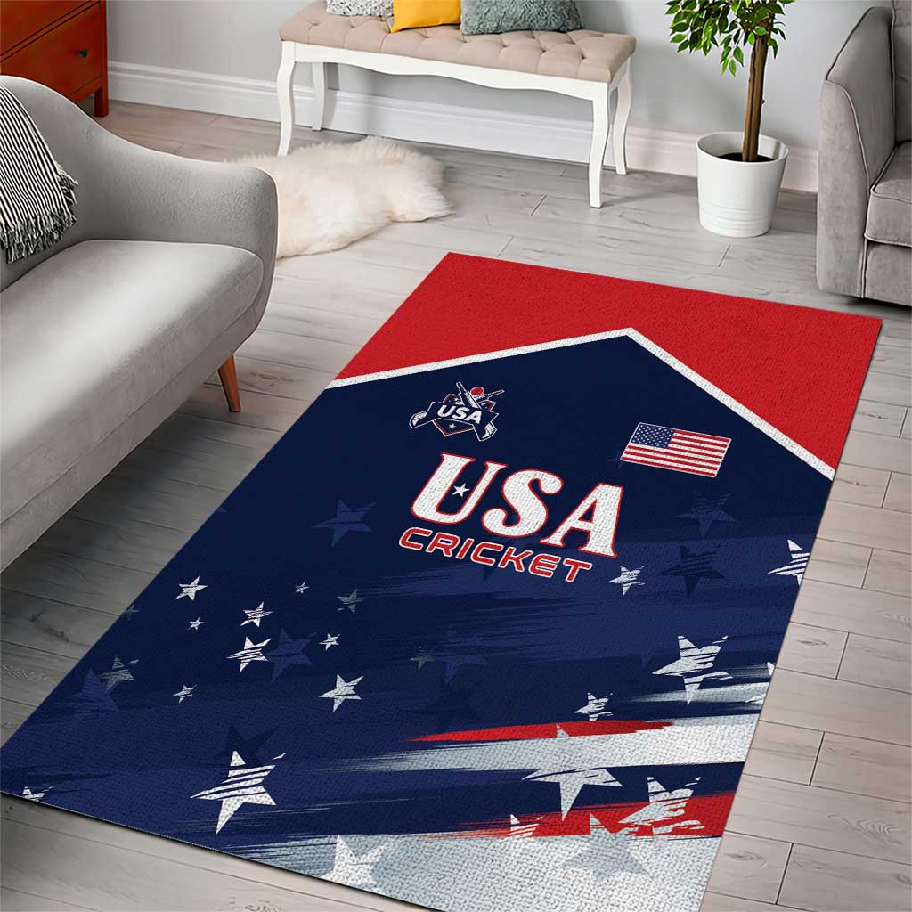 USA Cricket Area Rug US Team Play Bold Play Proud - Wonder Print Shop