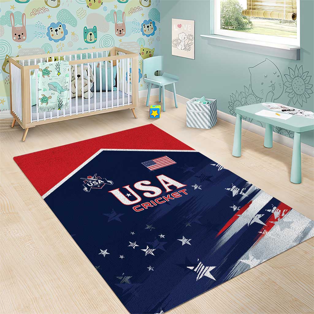 USA Cricket Area Rug US Team Play Bold Play Proud - Wonder Print Shop