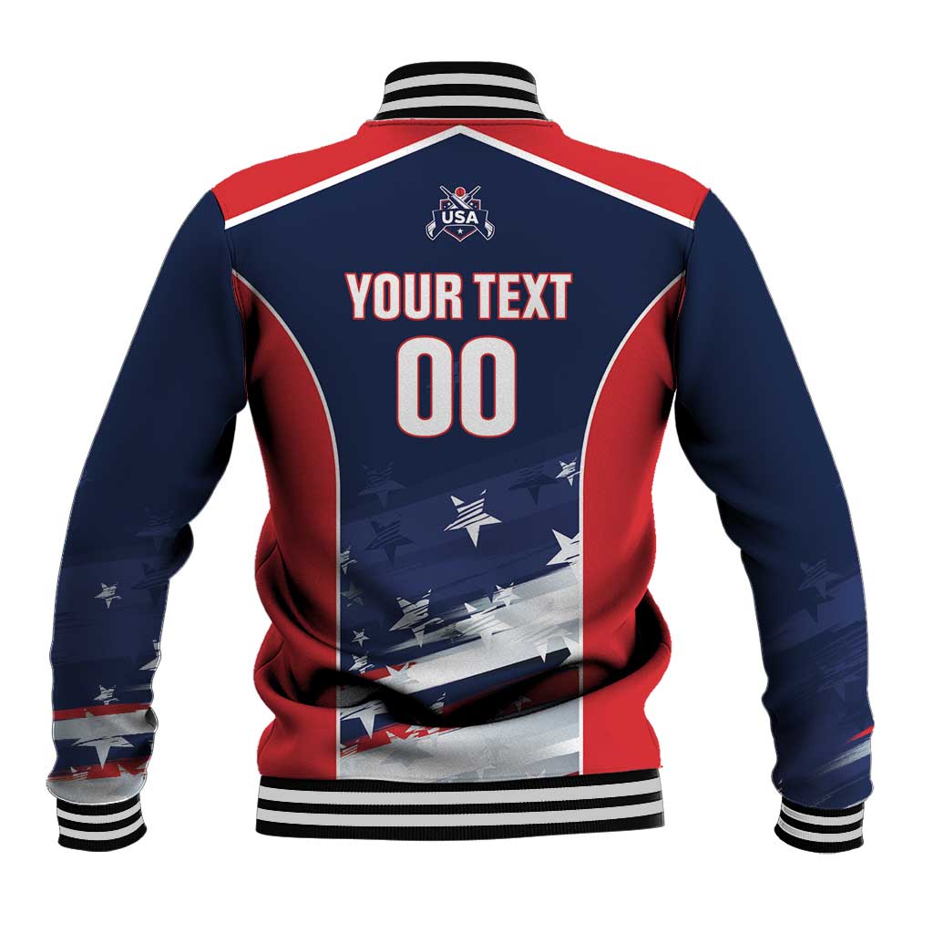 Custom USA Cricket Baseball Jacket US Team Play Bold Play Proud - Wonder Print Shop