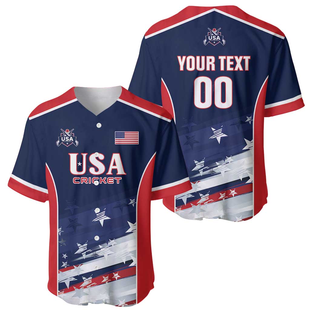 Custom USA Cricket Baseball Jersey US Team Play Bold Play Proud - Wonder Print Shop