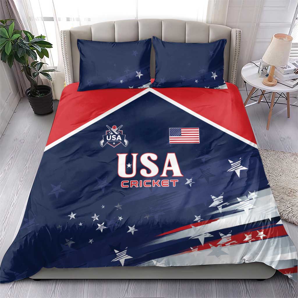 USA Cricket Bedding Set US Team Play Bold Play Proud - Wonder Print Shop