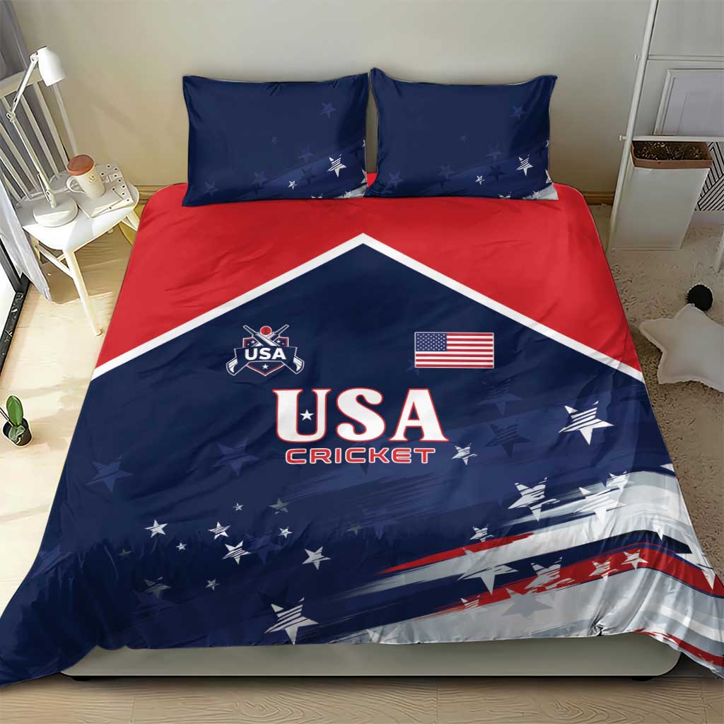 USA Cricket Bedding Set US Team Play Bold Play Proud - Wonder Print Shop