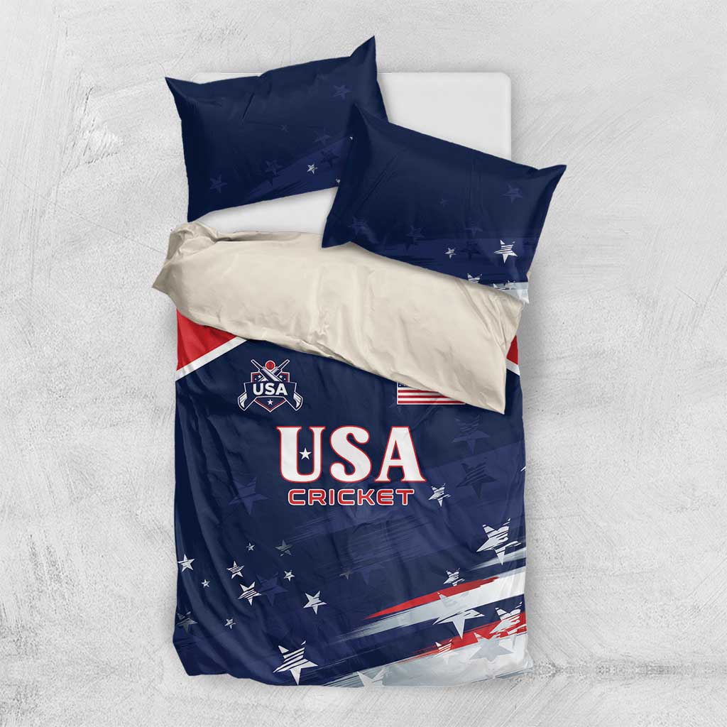 USA Cricket Bedding Set US Team Play Bold Play Proud - Wonder Print Shop