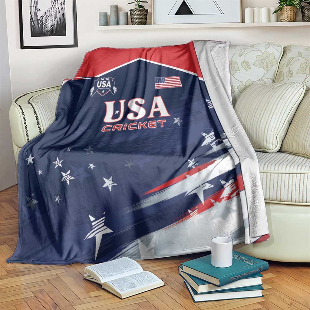 USA Cricket Blanket US Team Play Bold Play Proud - Wonder Print Shop