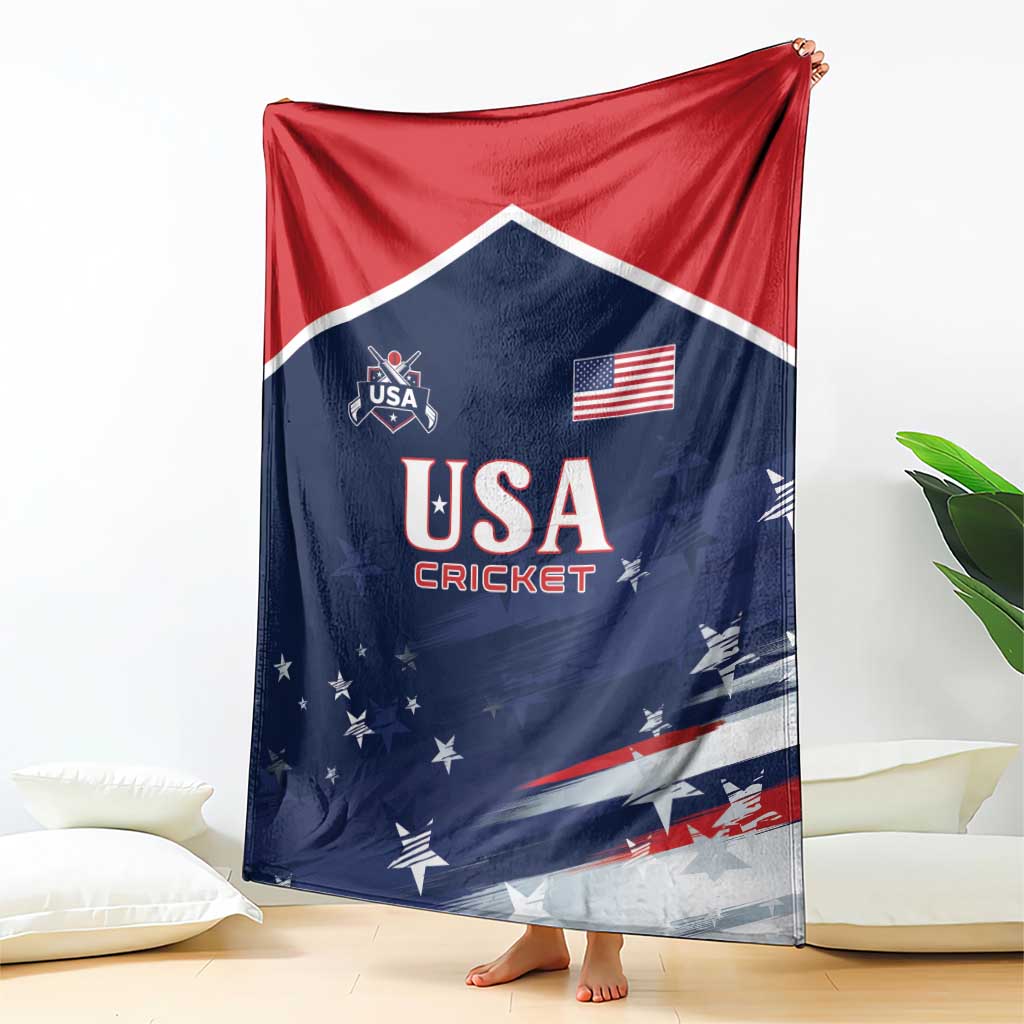 USA Cricket Blanket US Team Play Bold Play Proud - Wonder Print Shop