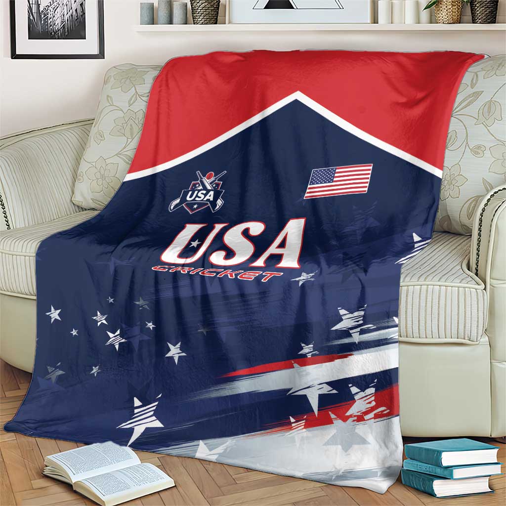 USA Cricket Blanket US Team Play Bold Play Proud - Wonder Print Shop