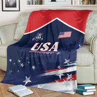 USA Cricket Blanket US Team Play Bold Play Proud - Wonder Print Shop