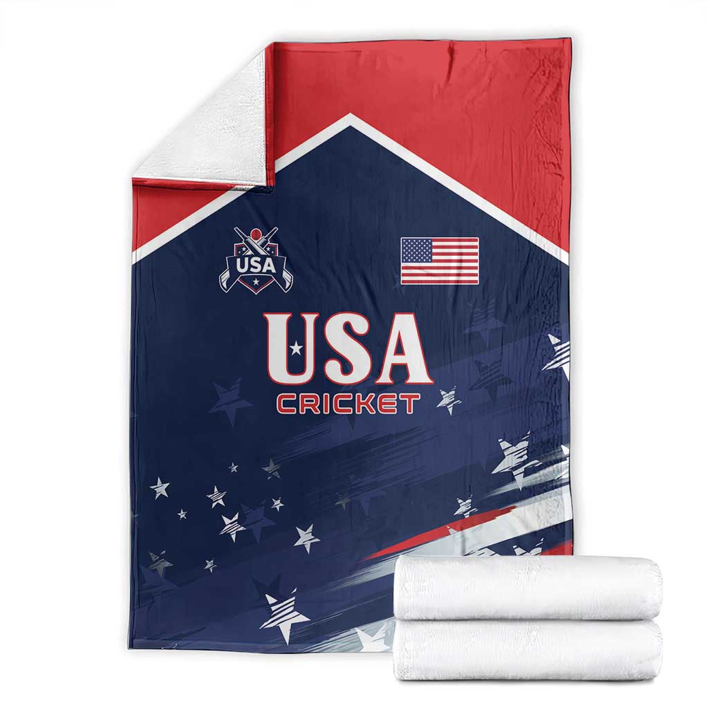 USA Cricket Blanket US Team Play Bold Play Proud - Wonder Print Shop