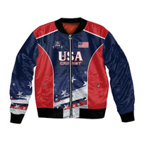 Custom USA Cricket Bomber Jacket US Team Play Bold Play Proud - Wonder Print Shop