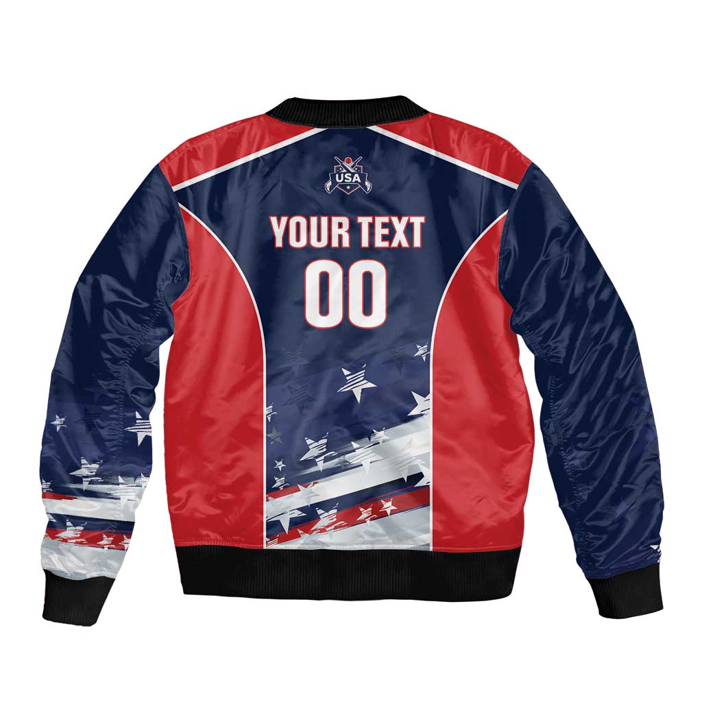 Custom USA Cricket Bomber Jacket US Team Play Bold Play Proud - Wonder Print Shop