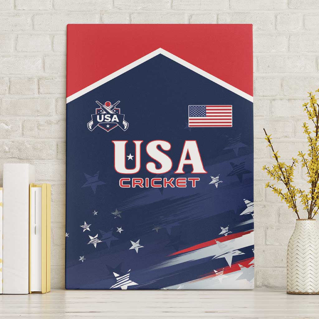 USA Cricket Canvas Wall Art US Team Play Bold Play Proud - Wonder Print Shop