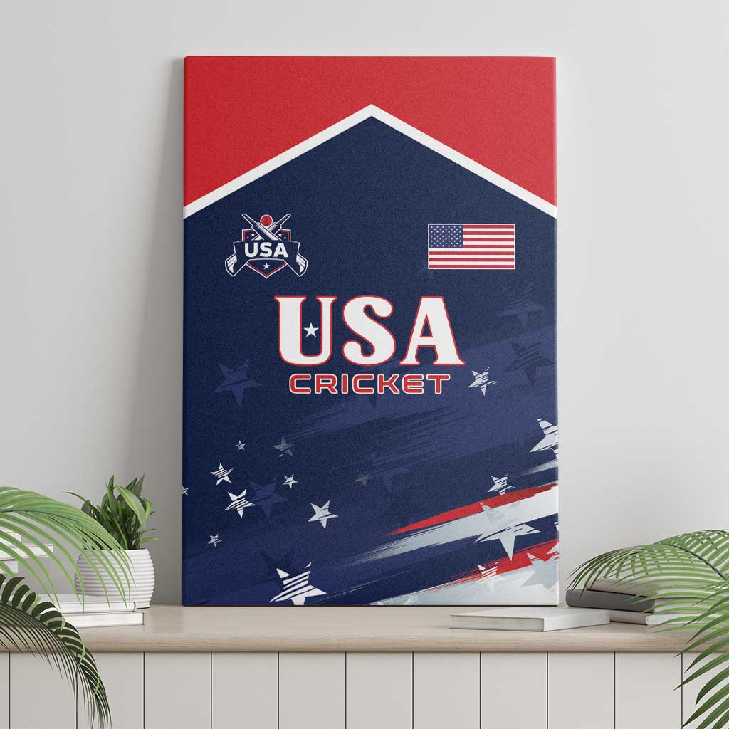 USA Cricket Canvas Wall Art US Team Play Bold Play Proud - Wonder Print Shop