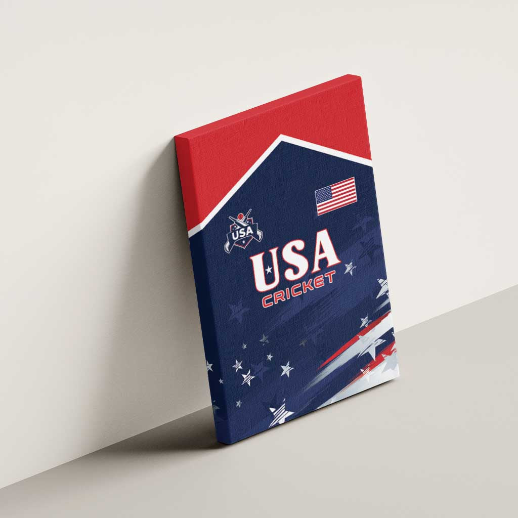 USA Cricket Canvas Wall Art US Team Play Bold Play Proud - Wonder Print Shop