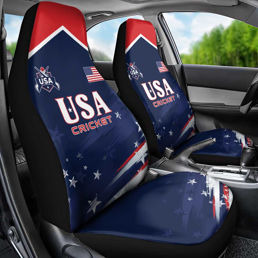USA Cricket Car Seat Cover US Team Play Bold Play Proud - Wonder Print Shop
