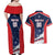 Custom USA Cricket Couples Matching Off Shoulder Maxi Dress and Hawaiian Shirt US Team Play Bold Play Proud - Wonder Print Shop
