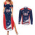 Custom USA Cricket Couples Matching Summer Maxi Dress and Long Sleeve Button Shirt US Team Play Bold Play Proud - Wonder Print Shop