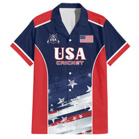 Custom USA Cricket Family Matching Long Sleeve Bodycon Dress and Hawaiian Shirt US Team Play Bold Play Proud - Wonder Print Shop