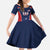 Custom USA Cricket Family Matching Off The Shoulder Long Sleeve Dress and Hawaiian Shirt US Team Play Bold Play Proud - Wonder Print Shop