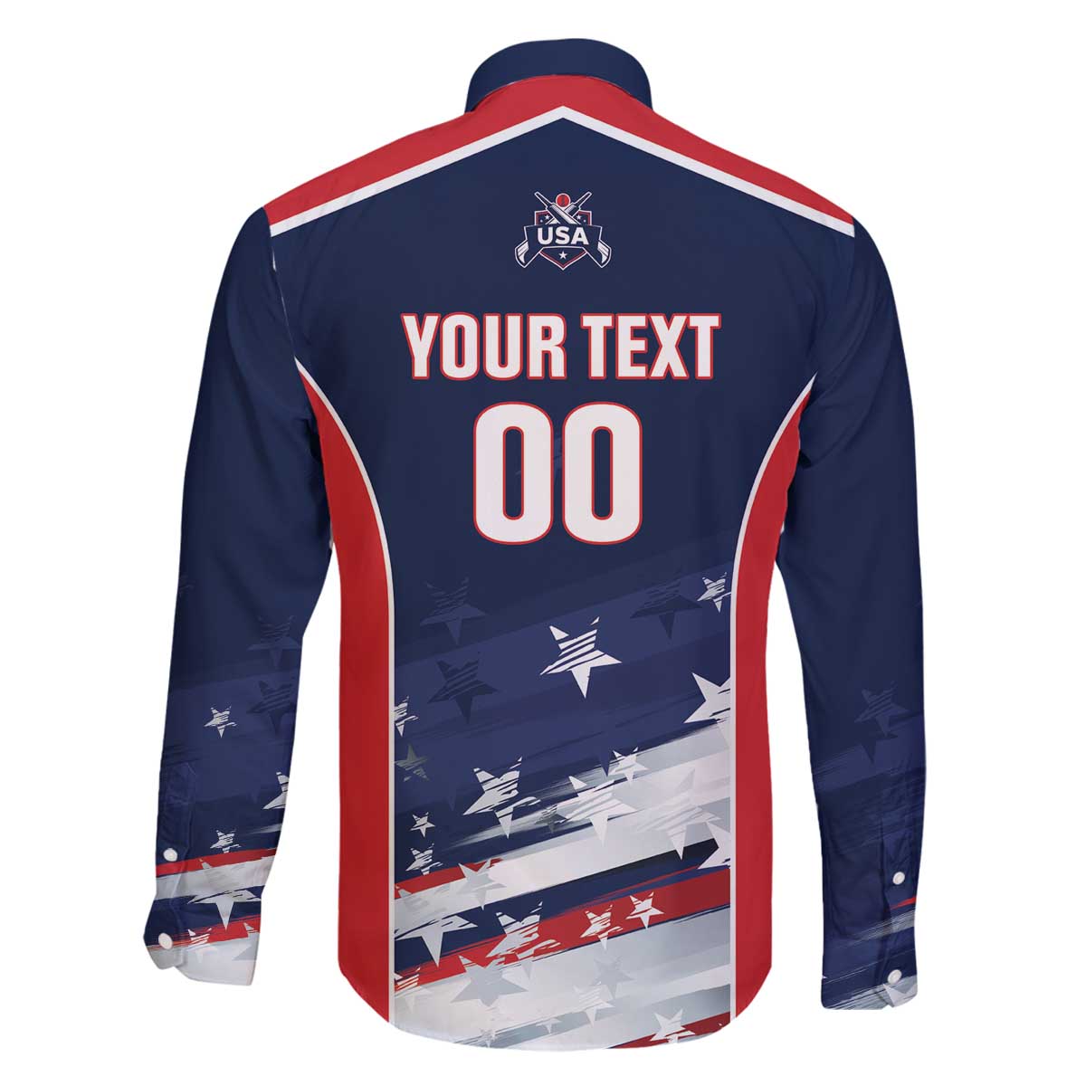 Custom USA Cricket Family Matching Off The Shoulder Long Sleeve Dress and Hawaiian Shirt US Team Play Bold Play Proud - Wonder Print Shop