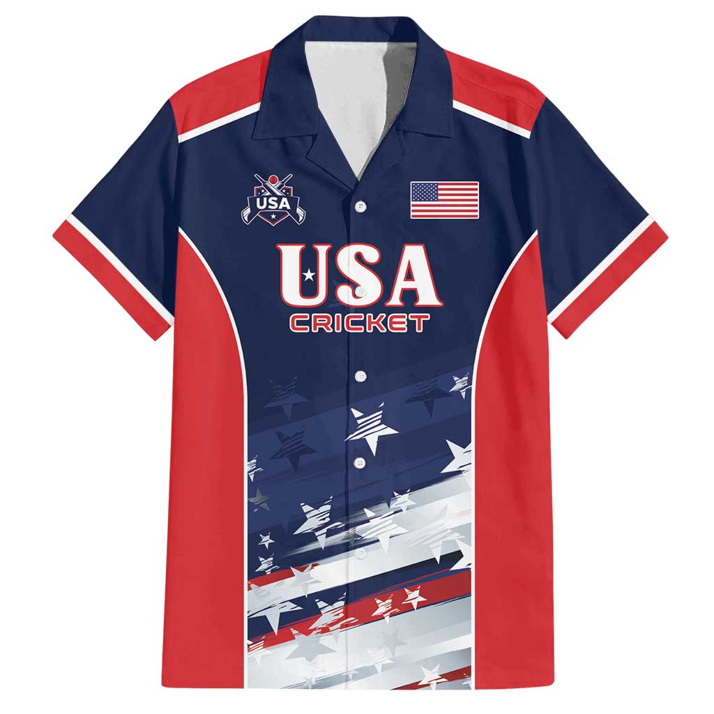 Custom USA Cricket Family Matching Summer Maxi Dress and Hawaiian Shirt US Team Play Bold Play Proud - Wonder Print Shop