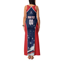 Custom USA Cricket Family Matching Tank Maxi Dress and Hawaiian Shirt US Team Play Bold Play Proud - Wonder Print Shop