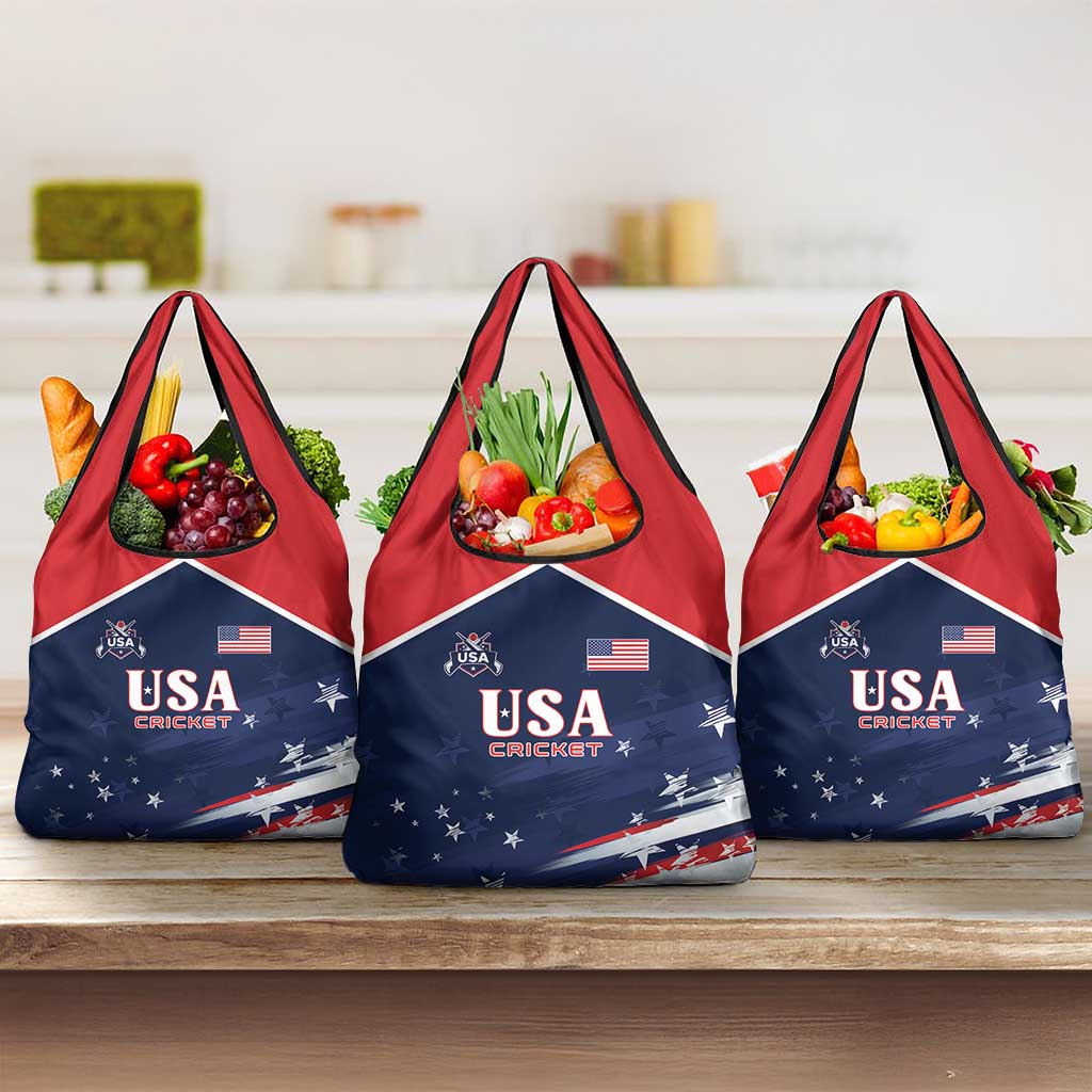 USA Cricket Grocery Bag US Team Play Bold Play Proud - Wonder Print Shop