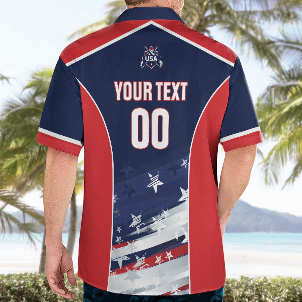Custom USA Cricket Hawaiian Shirt US Team Play Bold Play Proud - Wonder Print Shop