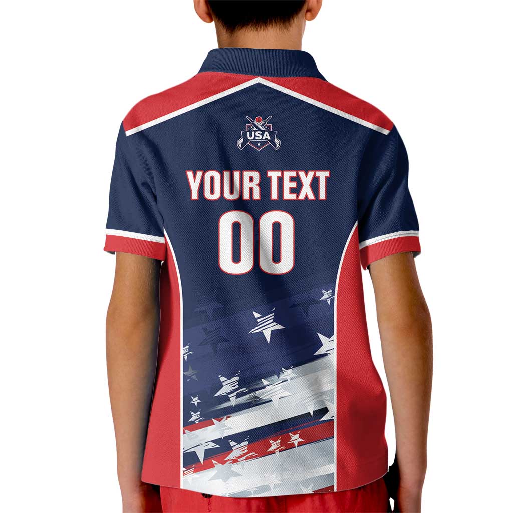 Custom USA Cricket Kid Polo Shirt US Team Play Bold Play Proud - Wonder Print Shop